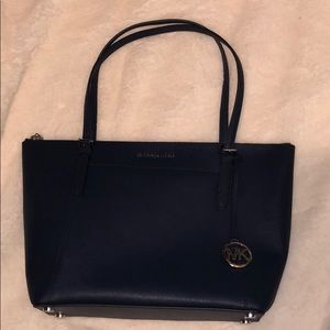 Ciara lg navy/silver Michael kors tote